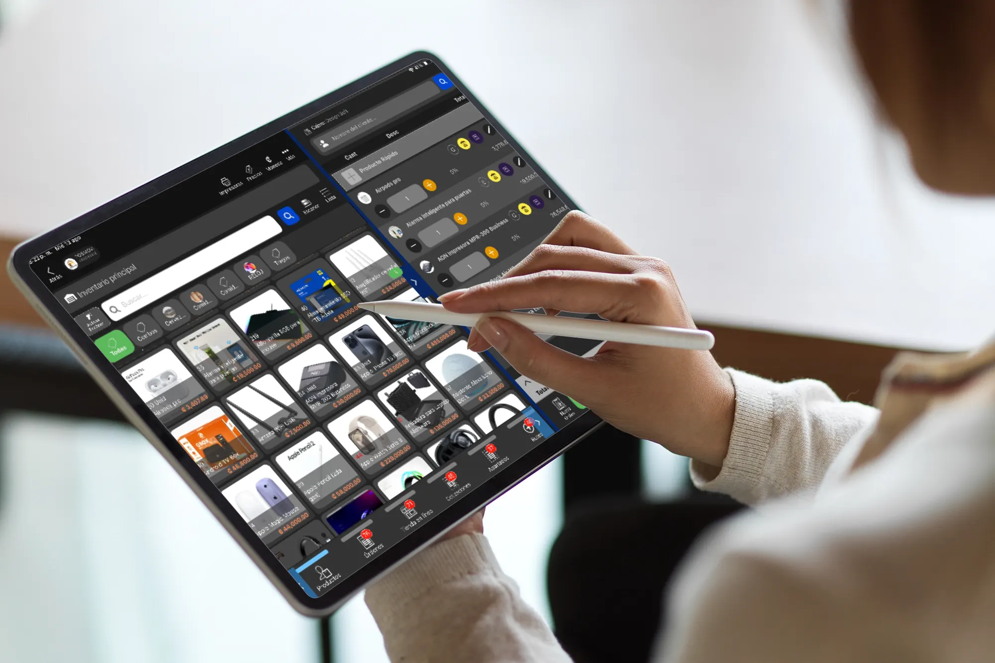 Punto de venta Posmovi en tablet