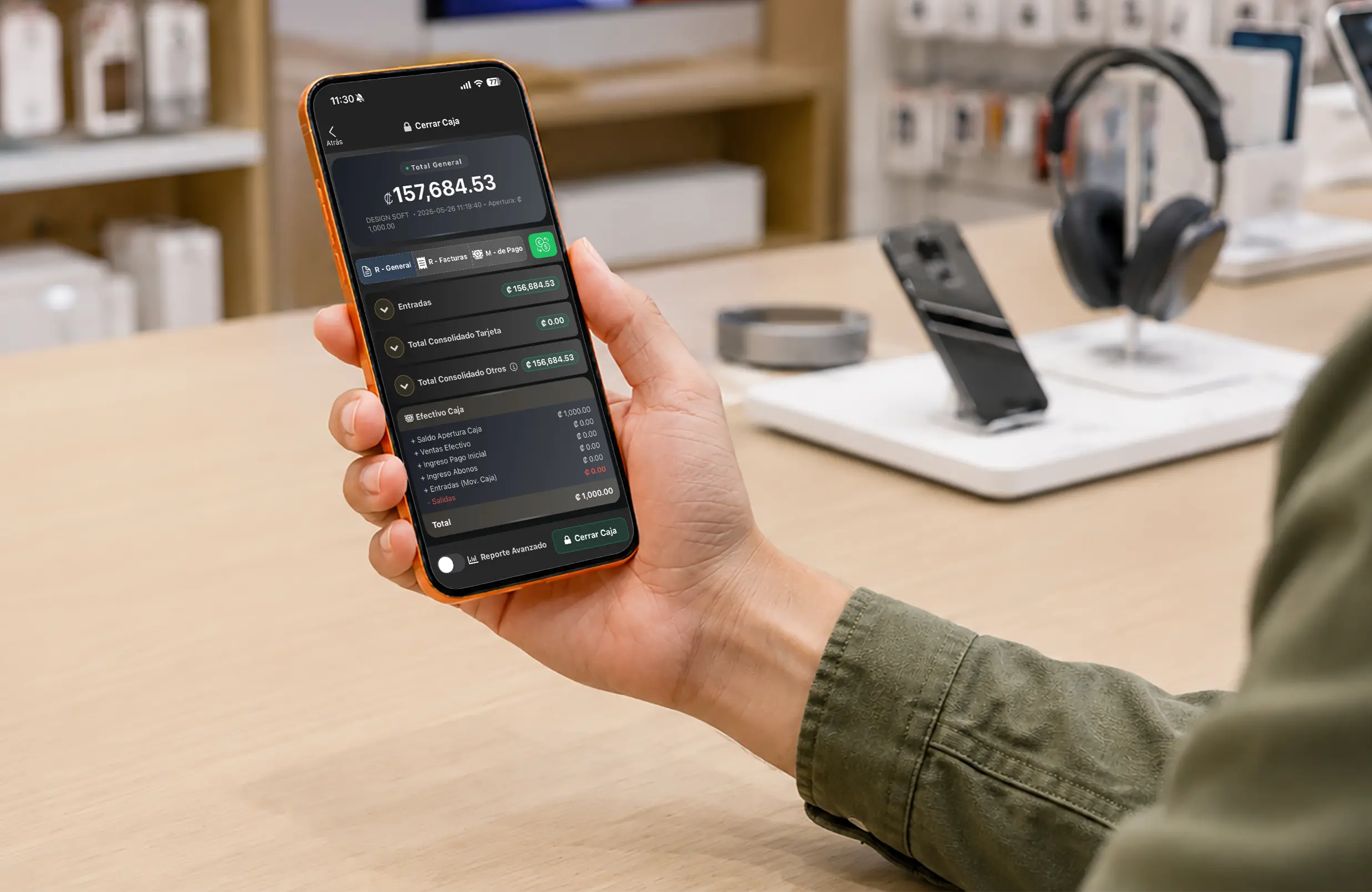 Auditoria remota de cierres de caja desde app movil Posmovi