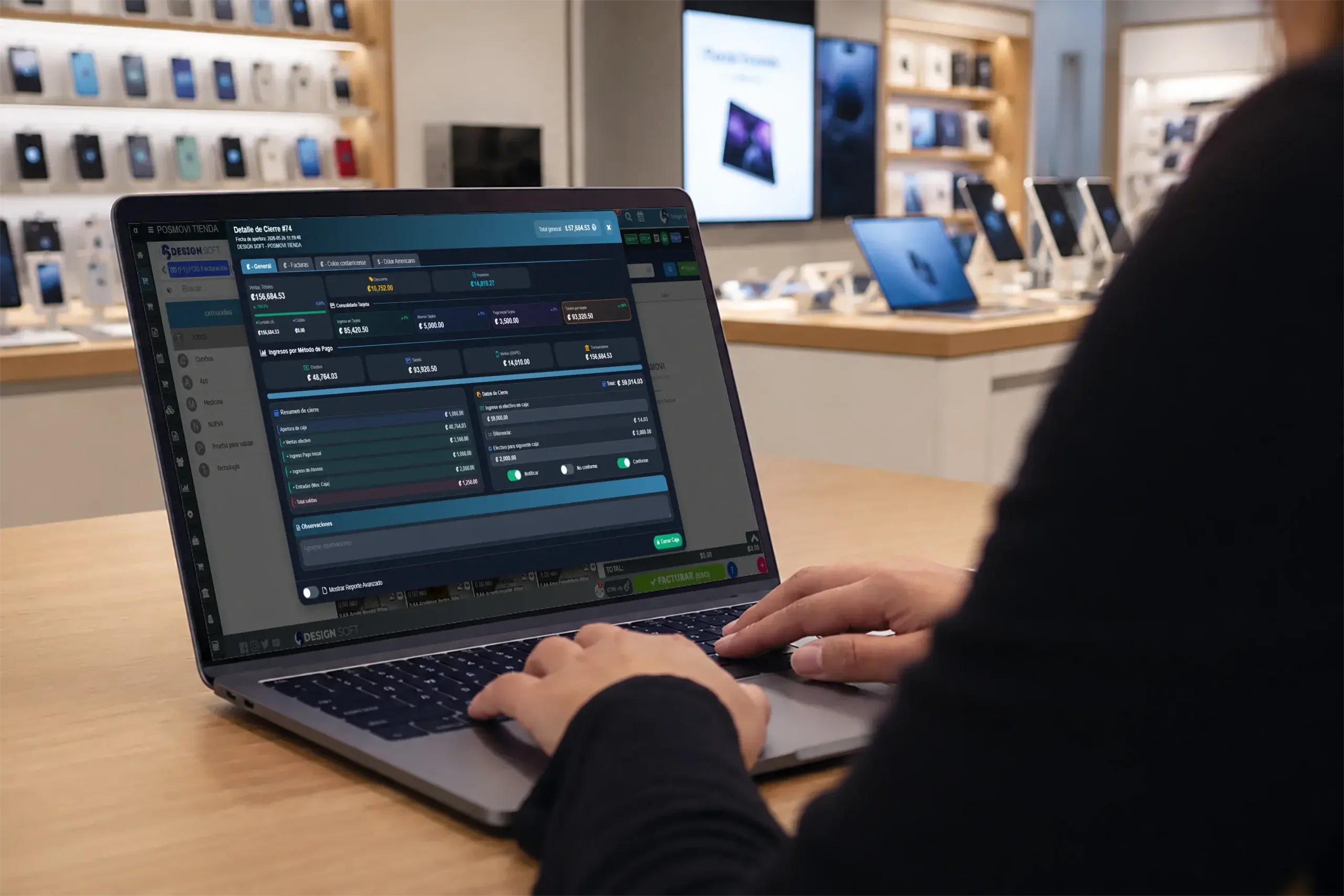 Sistema POS de POSMOVI para ventas, inventario y facturación electrónica
