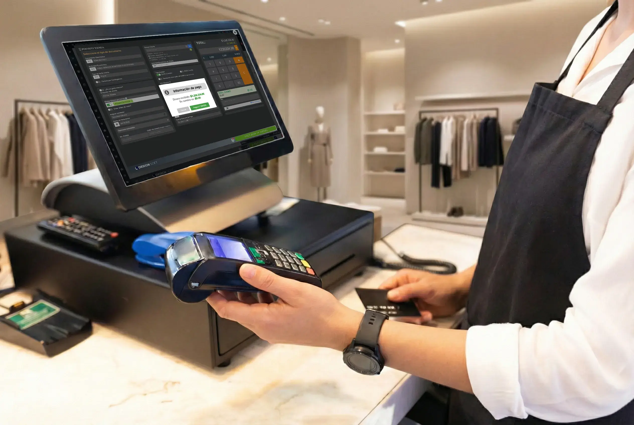 Cobro y emisión de factura electrónica en tu tienda de ropa