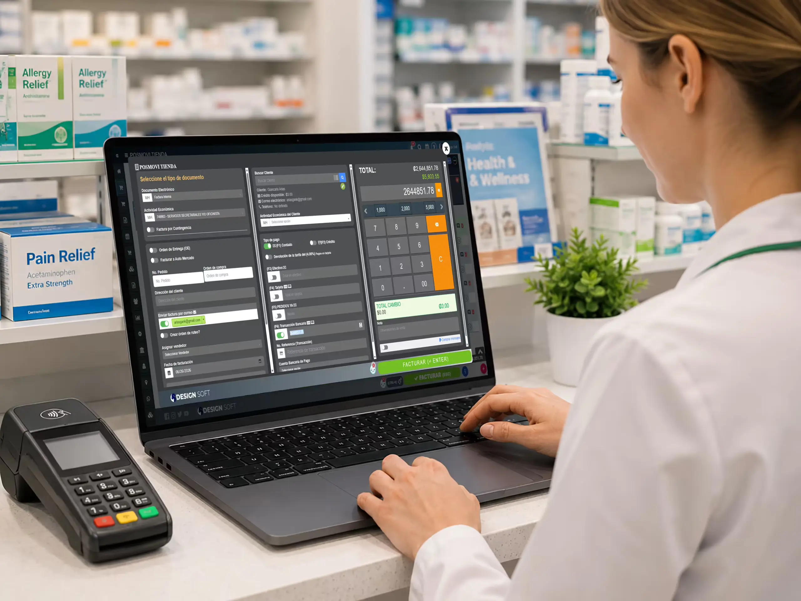 Cobro y emisión de factura electrónica en tu farmacia