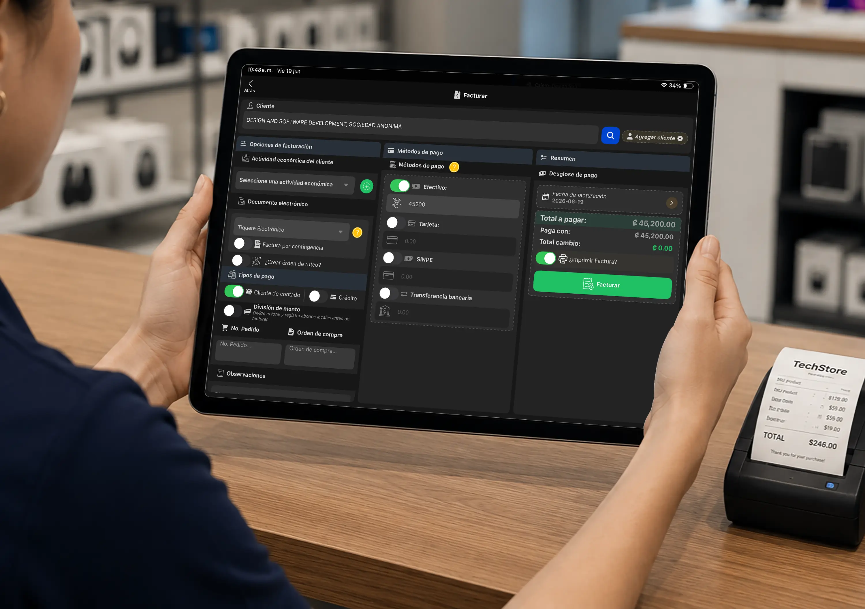 Sistema POS para hardware y soporte informatico