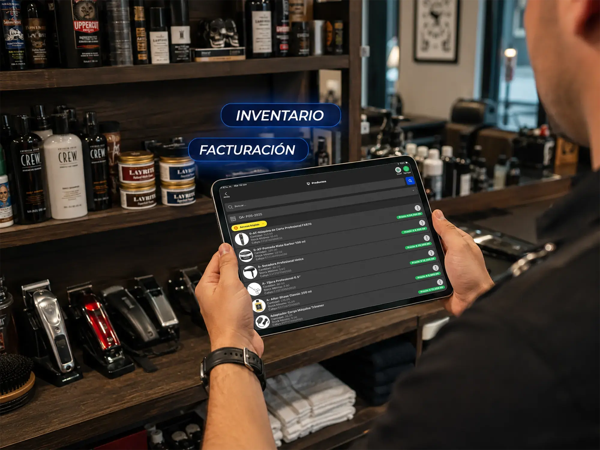 Control de inventario para barberías en POSMOVI