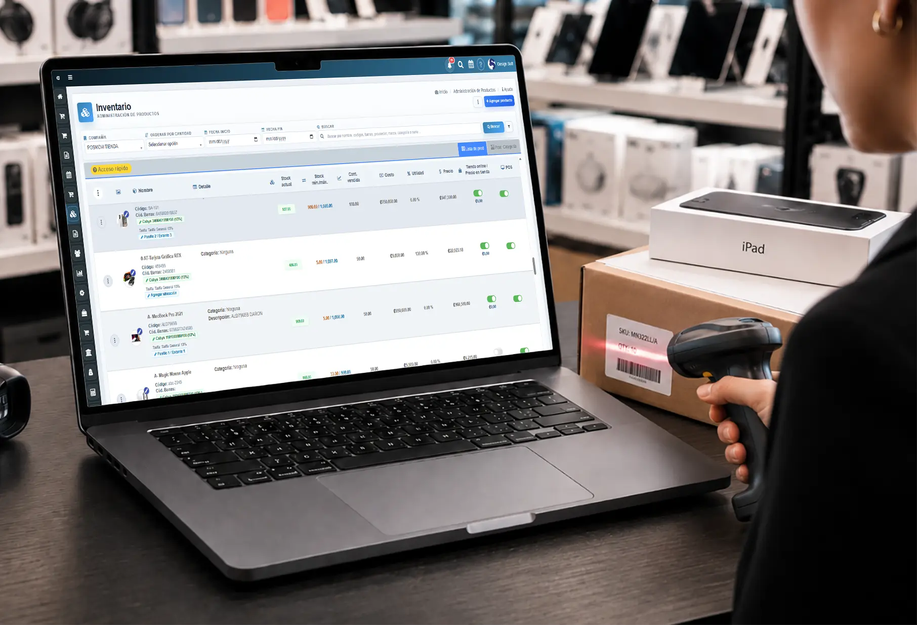 Software de inventario Posmovi para entradas, salidas y existencias
