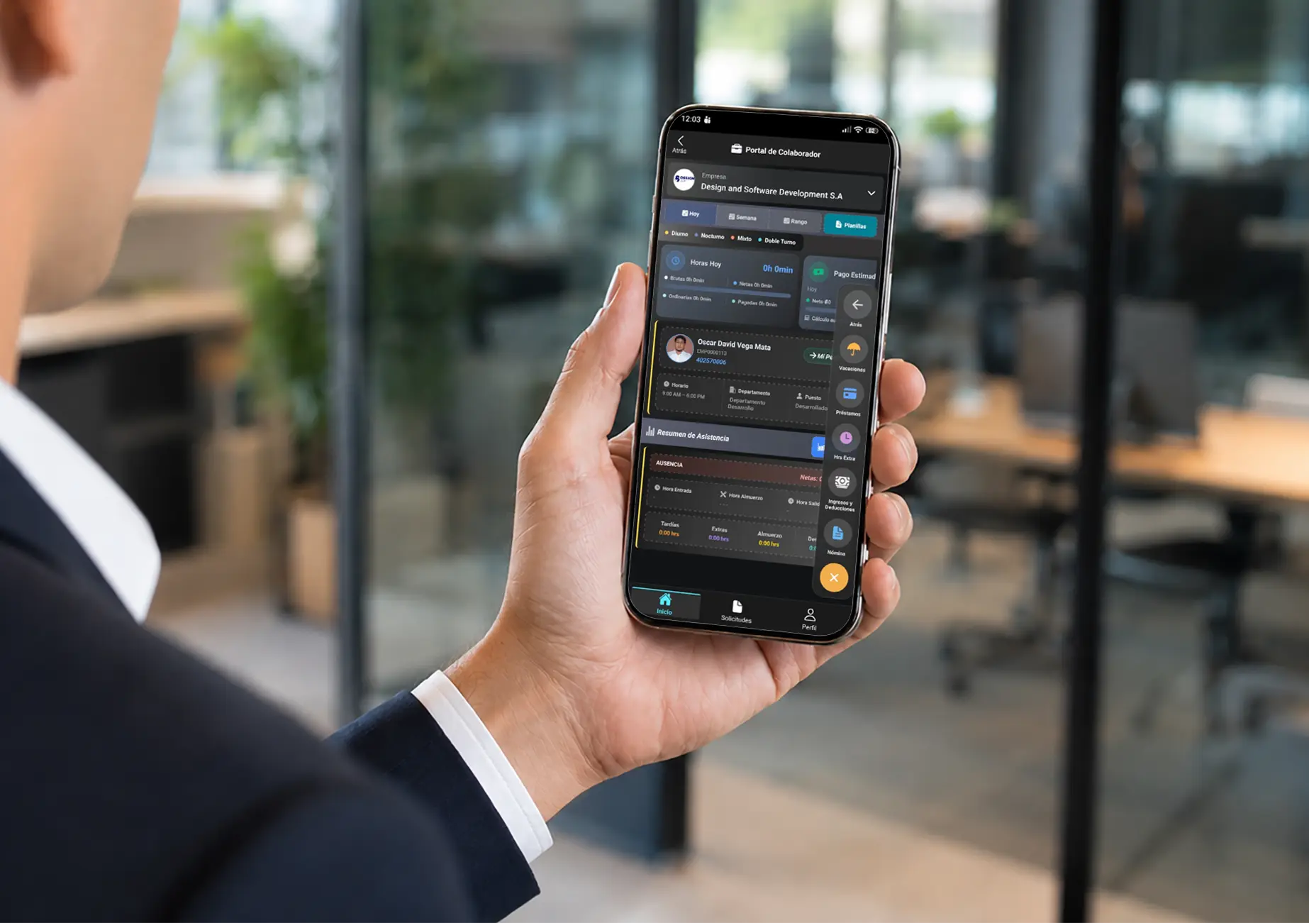 Portal del colaborador app Posmovi para autogestion de recursos humanos