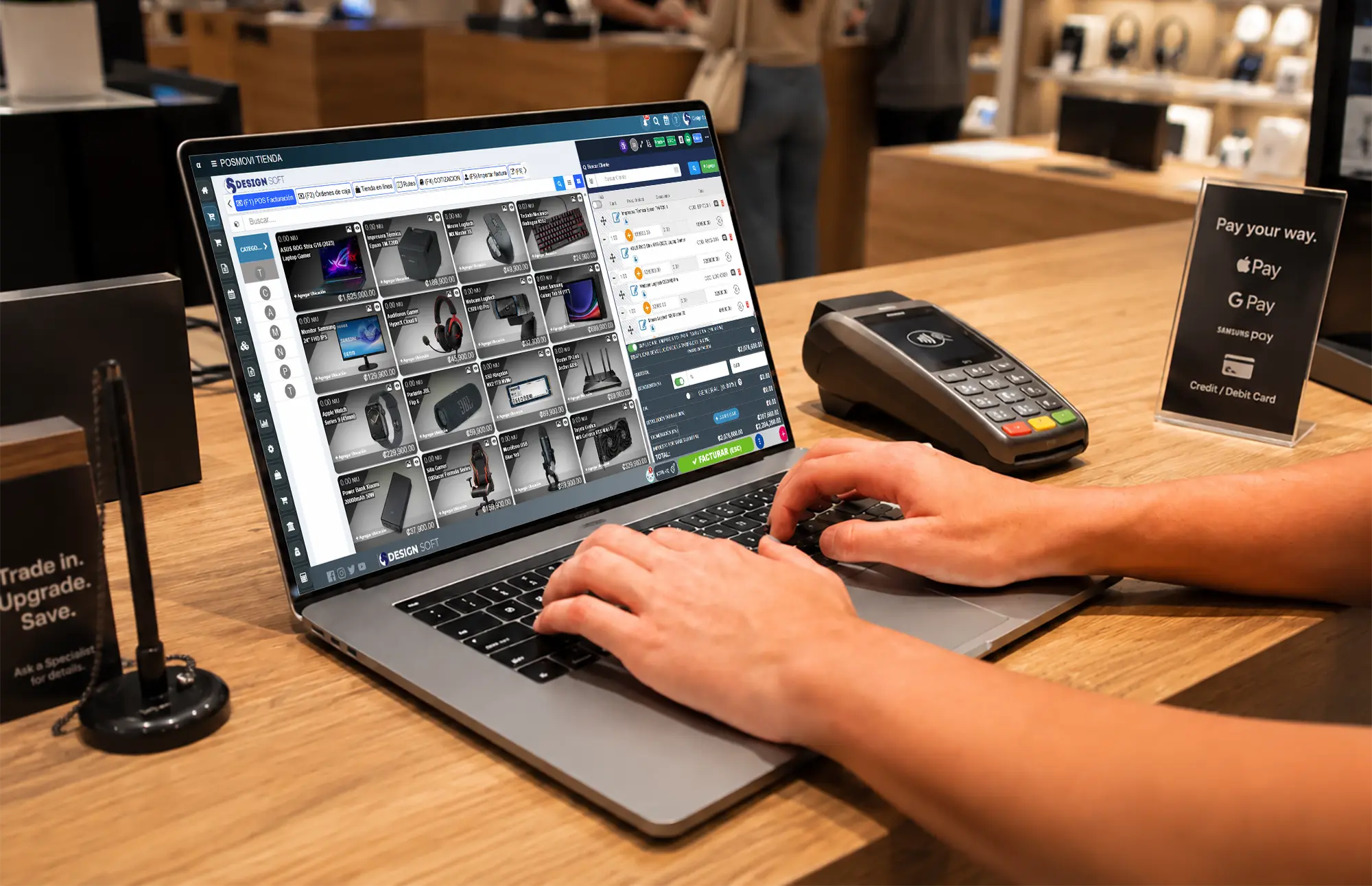 Modulo principal del sistema POS Posmovi para control de ventas y facturacion