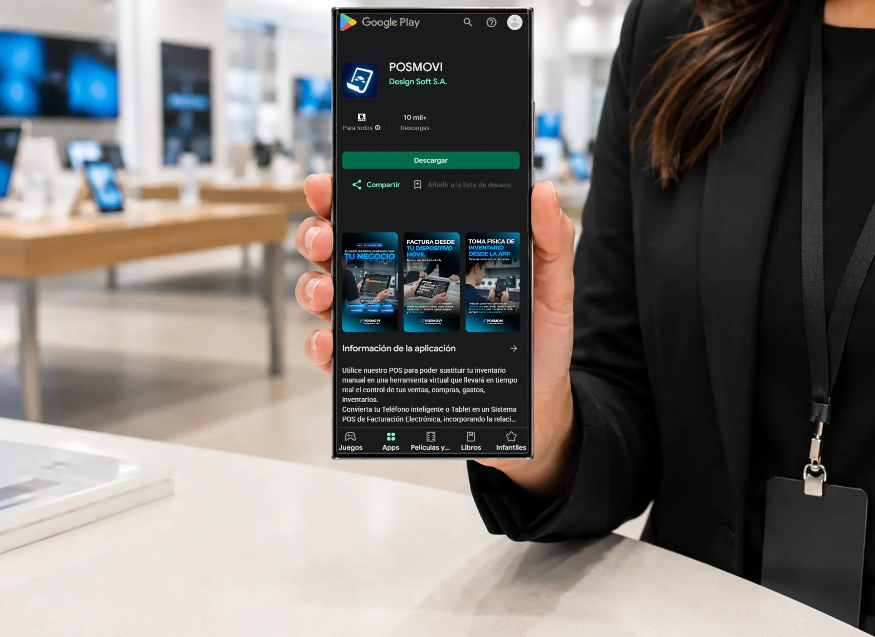 Descarga de la app Posmovi en Google Play