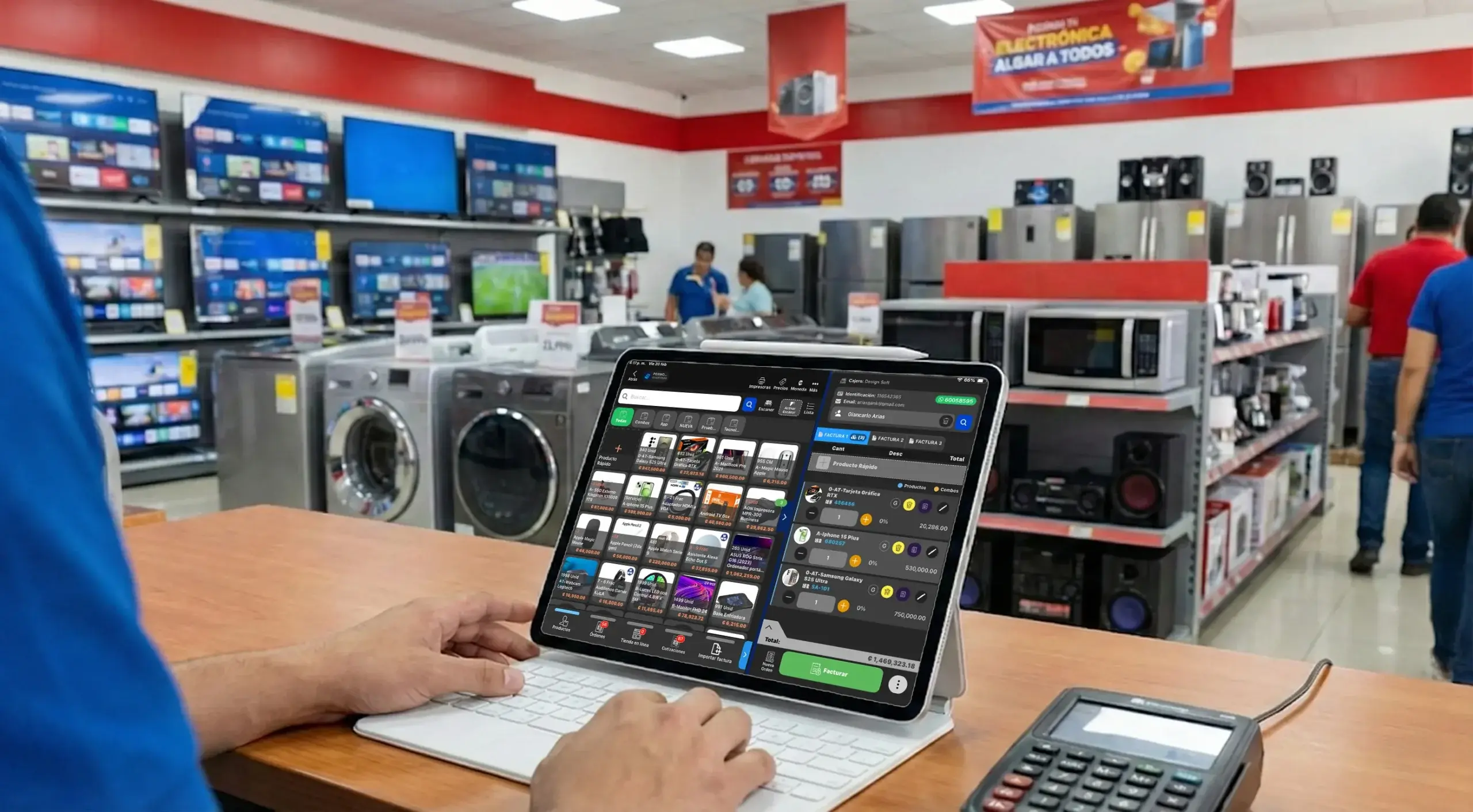 Elegir productos para una factura electrónica 4.4 de Costa Rica en POSMOVI