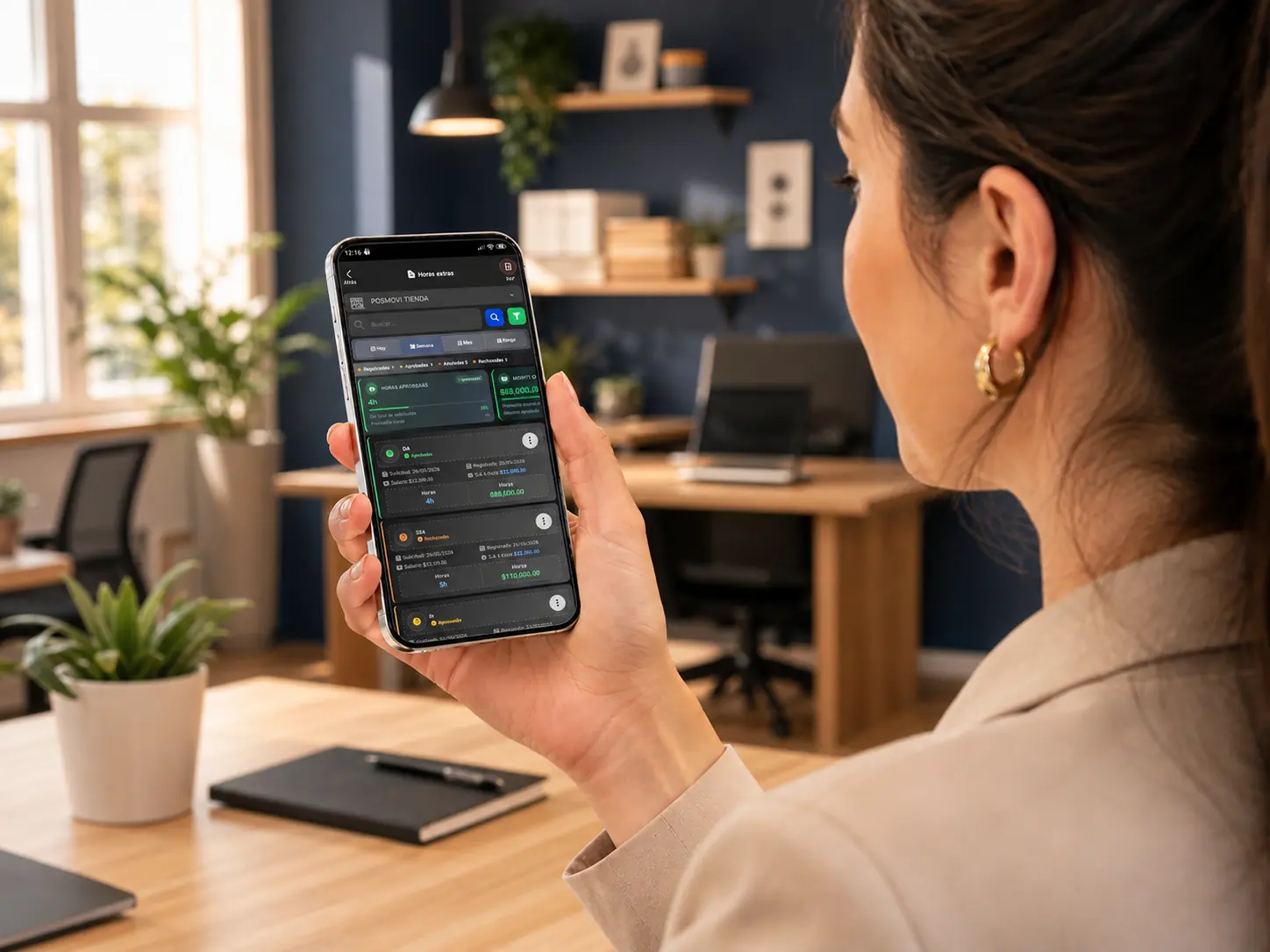 Control de horas extra y atrasos de empleados en POSMOVI