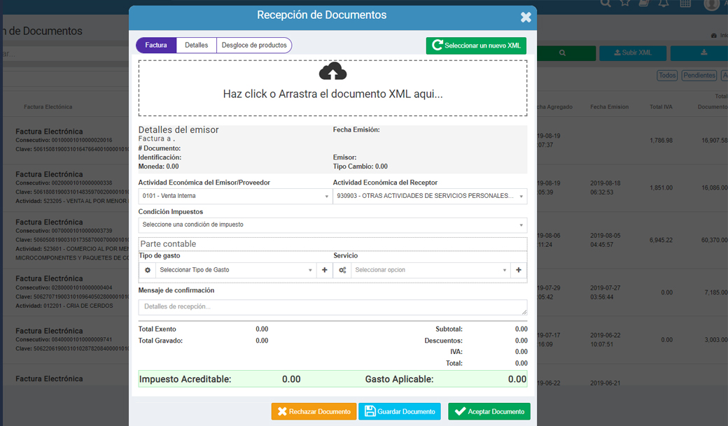 Clean Email interface